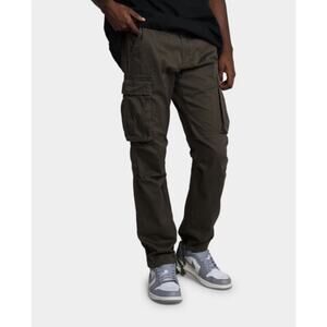 mnml Men’s Sz 32 Green Vintage Twill Cargo Utility Pants Paratrooper Streetwear